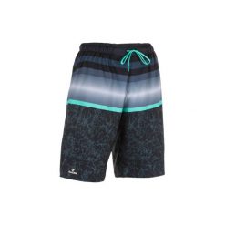 Spodenki surfing długie SBS 100 Stripes. Czerwone szorty męskie OLAIAN, z tworzywa sztucznego. W wyprzedaży za 39.99 zł.