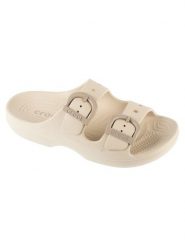 Crocs Klapki Saturday Enamel 212867 Beżowy. Brązowe klapki damskie Crocs, bez wzorów, z tworzywa sztucznego, bez obcasa. Za 169.99 zł.