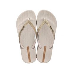 Japonki plażowe damskie Ipanema Anat Lolita Fem. Brązowe klapki damskie Ipanema, bez wzorów, sportowe, bez obcasa. Za 79.99 zł.