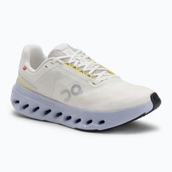Buty do biegania damskie On Cloudsurfer Next ivory/nimbus. Czarne obuwie sportowe damskie On, bez wzorów, z materiału, do biegania. Za 734.25 zł.