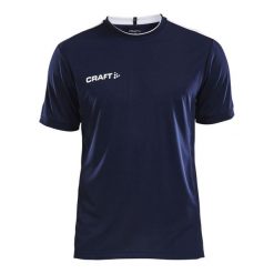 Koszulka treningowa męska Craft Progress Practise. Niebieskie koszulki sportowe męskie Craft, m, bez wzorów, bez kołnierzyka, bez ramiączek, do piłki nożnej. Za 149.00 zł.