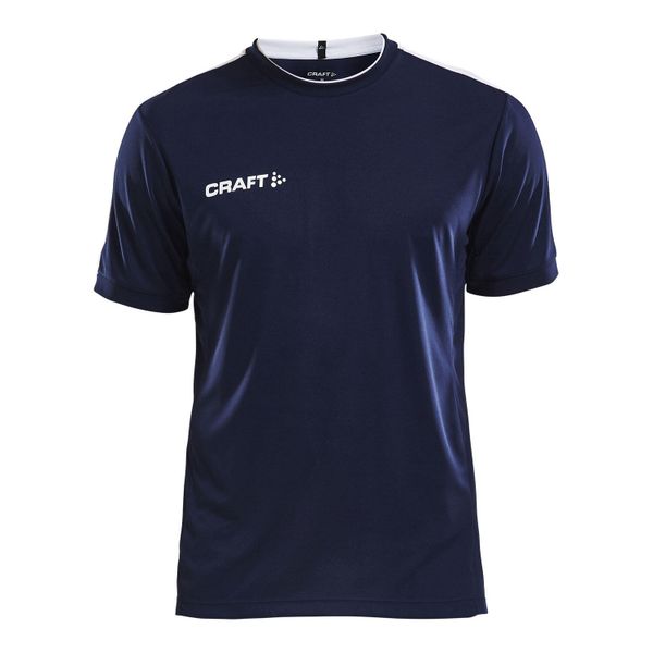 Koszulka treningowa męska Craft Progress Practise. Niebieskie koszulki sportowe męskie Craft, m, bez wzorów, bez kołnierzyka, bez ramiączek, do piłki nożnej. Za 149.00 zł.