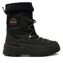 Śniegowce Napapijri. Czarne kozaki męskie Napapijri, bez zapięcia. Za 449.99 zł.