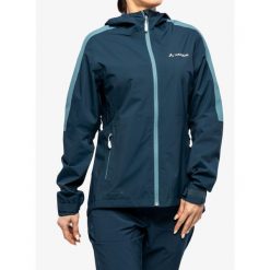 Kurtka przeciwdeszczowa damska Vaude Moab Rain Jacket II. Czerwone kurtki damskie Vaude, bez wzorów, bez kaptura. Za 581.99 zł.