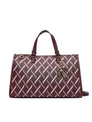 Armani Exchange Torebka XW000400 AF17155 MA043 Bordowy. Czerwone torebki do ręki damskie Armani Exchange, bez wzorów, ze skóry, bez dodatków. Za 759.99 zł.
