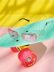 Okulary przeciwsłoneczne - różowy. Czerwone okulary przeciwsłoneczne damskie Sinsay. Za 15.99 zł.