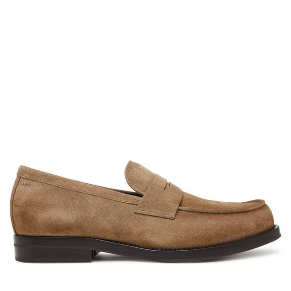 Mokasyny BOSS. Brązowe mokasyny męskie Boss. Za 1,129.00 zł.