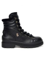 Bogner Trzewiki St.Moritz S 14 A 22546503 Czarny. Czarne botki damskie Bogner, ze skóry, bez obcasa, na płaskiej podeszwie, bez zapięcia. Za 1,699.00 zł.