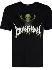 Domrebel T-shirt "Alien Box T" | Alien Box T | Mężczyzna | Czarny. Czarne t-shirty męskie Domrebel, m, bez wzorów, z bawełny, bez kołnierzyka. W wyprzedaży za 299.00 zł.