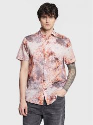 Guess Koszula M3GH65 WFDS1 Różowy Regular Fit. Czerwone koszule męskie Guess, m, z aplikacjami, z bawełny, bez kołnierzyka, bez ramiączek. Za 379.99 zł.