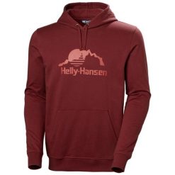 Bluza z kapturem Helly Hansen Nord Graphic. Czerwone bluzy męskie Helly Hansen, m, bez wzorów, z kapturem. Za 380.50 zł.