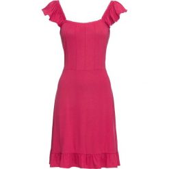 Sukienka bonprix czerwień granatu. Sukienki damskie marki bonprix. Za 54.99 zł.