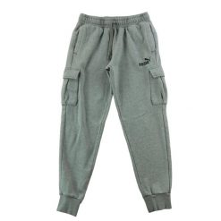 Second life - Spodnie dresowe męskie jogginsy Puma - Jak nowy. Szare spodnie sportowe męskie Puma, m, bez wzorów, z dresówki, do biegania. Za 106.46 zł.