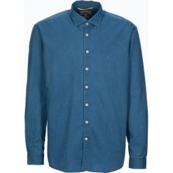 Koszula "Dave" - Regular fit - w kolorze niebieskim. Niebieskie koszule męskie Camel Active, m, bez wzorów, z bawełny, bez kołnierzyka, bez ramiączek. W wyprzedaży za 87.95 zł.