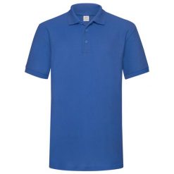 Męska Koszulka Polo O Wysokiej Gramaturze. Szare koszulki polo męskie Fruit of the Loom, m, bez wzorów, z bawełny, bez ramiączek. Za 84.99 zł.