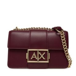 Torebka Armani Exchange. Czerwone torebki do ręki damskie Armani Exchange, bez wzorów, wizytowe, bez dodatków. Za 659.99 zł.