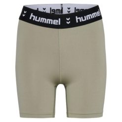 Szorty damskie Hummel Pulse Mid. Zielone szorty sportowe damskie Hummel, bez wzorów, eleganckie, na fitness i siłownię. Za 169.00 zł.