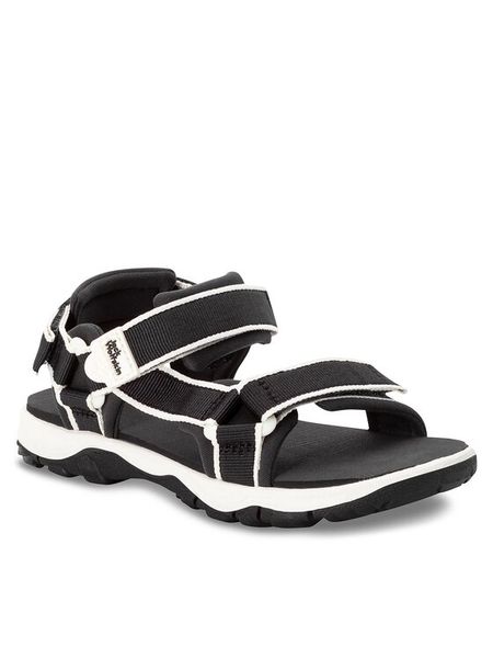 Jack Wolfskin Sandały Seven Seas 3 K 4040061 D Czarny. Czarne sandały chłopięce Jack Wolfskin, z materiału, bez zapięcia. Za 219.99 zł.