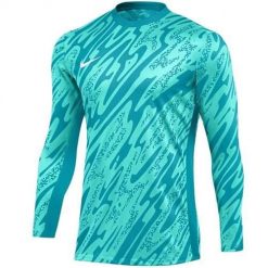 Koszulka sportowa męska Nike Gardien V Goalkeeper. Niebieskie koszulki sportowe męskie Nike, l, bez wzorów, z materiału, bez kołnierzyka, bez ramiączek, na fitness i siłownię. Za 338.10 zł.