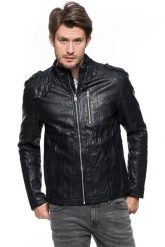 KURTKA SKÓRZANA TOM TAILOR LEATHER LOOK BIKER JACKET 3721883.00.12 COL. 2578 SSN 5040. Kurtki męskie Tom Tailor, s, bez wzorów, ze skóry, bez kaptura. Za 279.99 zł.