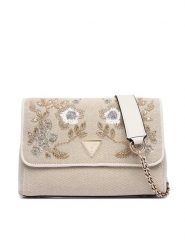 Guess Torebka Giully II HWAE967 3200 Beżowy. Brązowe torebki do ręki damskie Guess, z aplikacjami, z materiału, bez dodatków. Za 584.99 zł.