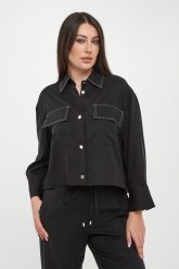 Koszula damska z lyocellu LIU JO. Koszule damskie Liu Jo, bez wzorów, z lyocellu, bez kołnierzyka, bez ramiączek. Za 689.00 zł.