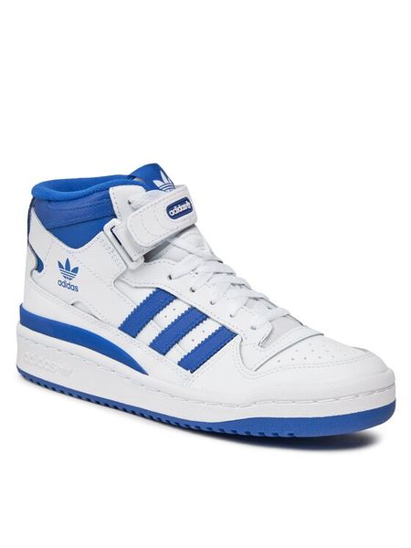 Adidas Sneakersy Forum Mid FZ2085 Biały. Białe buty sportowe chłopięce Adidas, bez wzorów, ze skóry, bez zapięcia. Za 265.99 zł.