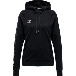 Damska bawełniana bluza z kapturem Hummel Move Grid. Czarne bluzy damskie Hummel, bez wzorów, z bawełny, na fitness i siłownię. Za 254.50 zł.