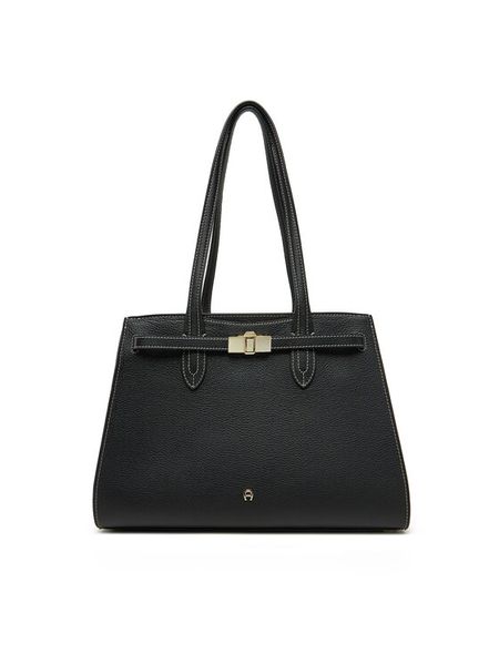 Aigner Torebka 137413 Czarny. Czarne torebki do ręki damskie Aigner, bez wzorów, ze skóry, bez dodatków. Za 2,229.00 zł.