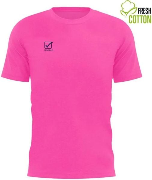 T-shirt Givova Cotone różowy. Czerwone t-shirty męskie 318, na lato, m, bez wzorów, z bawełny, klasyczne, bez kołnierzyka. Za 66.25 zł.