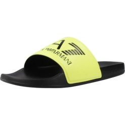 Sandały EA7 SCARPE BEACHWEAR Żółty. Żółte klapki damskie EA7, bez wzorów, z syntetyku, bez obcasa. Za 192.50 zł.