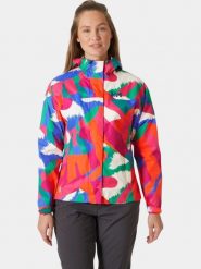 Płaszcz Przeciwdeszczowy Damski Helly Hansen Loke Print. Czerwone płaszcze damskie Helly Hansen, m, bez wzorów, z materiału, długie, bez kaptura. Za 517.65 zł.