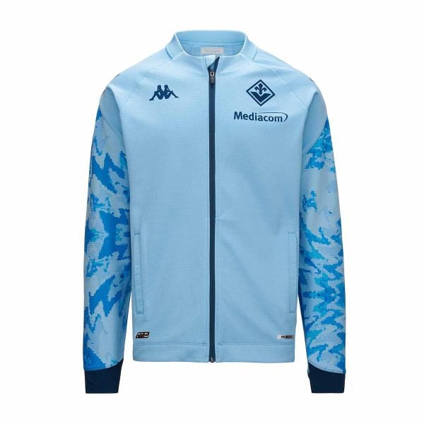 Bluza AC Fiorentina Arunopre Pro 7 2023/24. Niebieskie bluzy męskie Kappa, bez wzorów, bez kaptura, do piłki nożnej. W wyprzedaży za 278.90 zł.