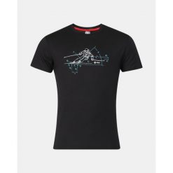 Męska koszulka techniczna Kilpi MOARE-M. Czarne koszulki polo męskie Kilpi, m, bez wzorów, bez ramiączek. Za 189.67 zł.