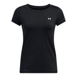 Damski top treningowy Under Armour HeatGear. Białe koszulki sportowe damskie Under Armour, bez wzorów, na fitness i siłownię. Za 152.95 zł.
