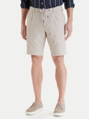 Bugatti Szorty materiałowe 1949-76419C Écru Regular Fit. Szorty męskie Bugatti, m, bez wzorów, z materiału. Za 319.99 zł.