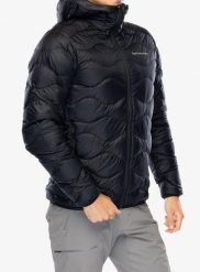 Kurtka puchowa Peak Performance Helium Down Hood Jacket. Czarne kurtki męskie Peak Performance, l, bez wzorów, z materiału, bez kaptura. Za 934.99 zł.