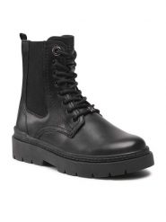 Lasocki Young Trapery CI12-LY-04 Czarny. Czarne buty zimowe dziewczęce Lasocki Young, bez wzorów, ze skóry, bez zapięcia. Za 159.99 zł.