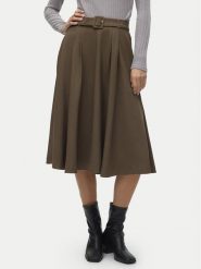Vero Moda Spódnica trapezowa Tarisa 10318628 Brązowy Regular Fit. Brązowe spódnice damskie Vero Moda, bez wzorów, z syntetyku, trapezowe. Za 169.99 zł.