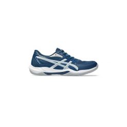 Buty męskie Asics Gel-Rocket 12. Niebieskie buty sportowe męskie Asics, z syntetyku, bez zapięcia, do siatkówki. Za 293.99 zł.