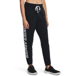 Spodnie dresowe damskie Under Armour Rival Terry Graphic Jogger. Czarne spodnie dresowe damskie Under Armour, m, bez wzorów, z dresówki. Za 139.99 zł.