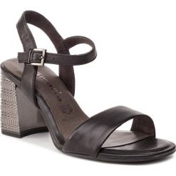Sandały TAMARIS - 1-28359-22 Black Leather 003. Czarne klapki damskie Tamaris, bez wzorów, ze skóry ekologicznej, bez obcasa, na obcasie, bez zapięcia. W wyprzedaży za 159.00 zł.