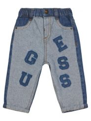 Guess Jeansy N6RA04 D7070 Niebieski Regular Fit. Niebieskie jeansy dla chłopców Guess, z bawełny. Za 219.99 zł.