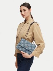 Guess Torebka Giully II HWDD96 73200 Niebieski. Niebieskie torebki do ręki damskie Guess, z aplikacjami, z materiału, bez dodatków. Za 584.99 zł.