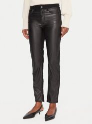 Liu Jo Spodnie z imitacji skóry UF5035 E0747 Czarny Skinny Fit. Czarne spodnie materiałowe damskie Liu Jo, bez wzorów, z bawełny. Za 539.99 zł.