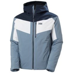 Kurtka narciarska Helly Hansen Carv Lifaloft 2.0. Niebieskie kurtki snowboardowe męskie Helly Hansen, l, bez wzorów, z dzianiny, bez kaptura, narciarskie, primaloft. Za 1,486.45 zł.