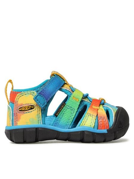 Keen Sandały Seacamp II Cnx 1025224 Niebieski. Niebieskie sandały chłopięce Keen, z materiału, bez zapięcia. Za 199.99 zł.
