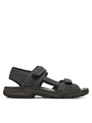 Rieker Sandały 26156-47 Szary. Szare sandały męskie Rieker, z materiału, bez zapięcia. Za 259.99 zł.
