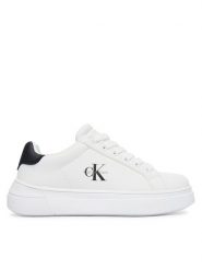 Calvin Klein Sneakersy V3X9-83468-1355 S Biały. Białe trampki i tenisówki chłopięce Calvin Klein, bez wzorów, ze skóry, bez zapięcia. Za 404.99 zł.