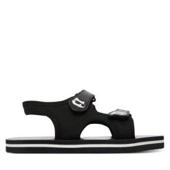 Sandały KARL LAGERFELD. Czarne sandały chłopięce KARL LAGERFELD, bez zapięcia. Za 231.99 zł.